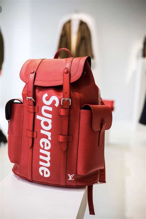 fake supreme x louis vuitton shoulder bag